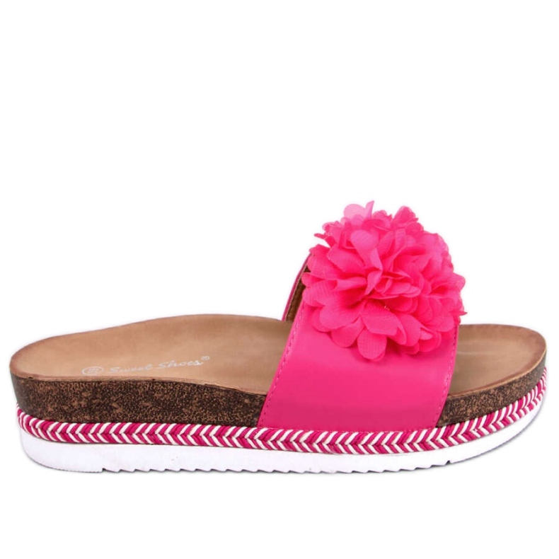 South Fuchsia Peach Flower Flip Flops Sandale – Inello rosa