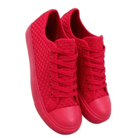 Einfarbige Sears Red-Sneaker – Inello rot