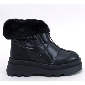 Tavaris Schwarze Schneestiefel mit Fell - Inello