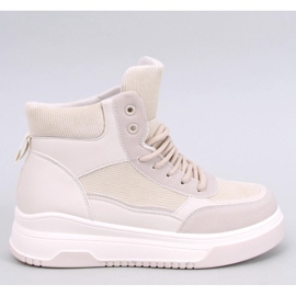 Riess Beige High-Top-Sneakers - Inello