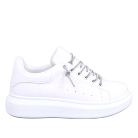 Sneakers mit Kristallschnürsenkel Serie WEISS/SILBER - Inello weiß