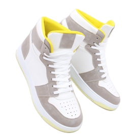 Dorcas Khaki-High-Top-Sneaker – Inello beige