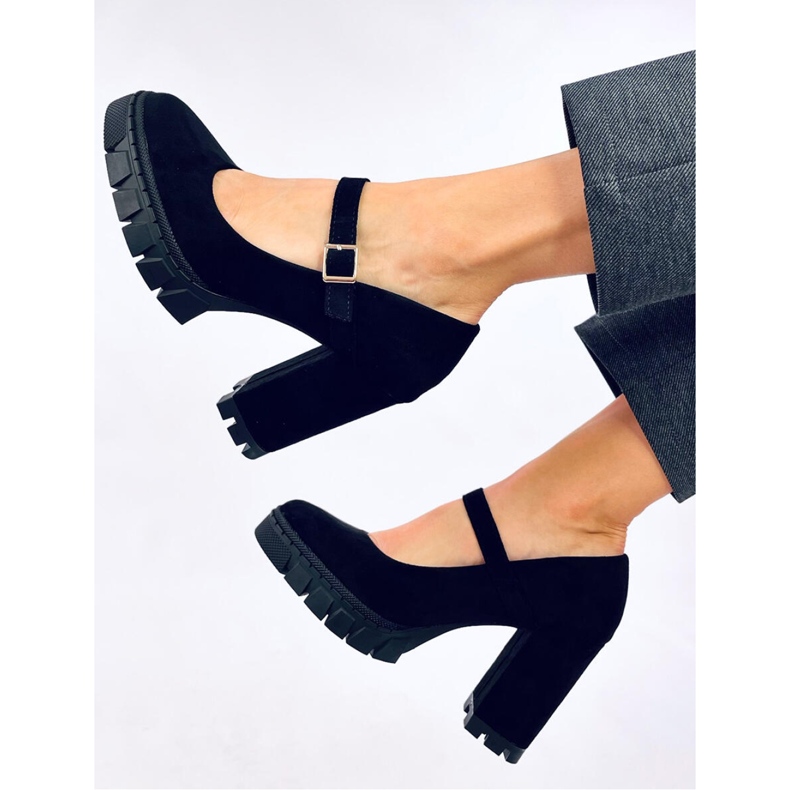 Plateaupumps mit Riemen Dresse Black - Inello schwarz