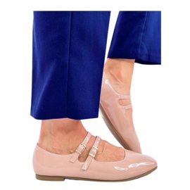 Lack-Ballerinas „Mary Jane Liths Nude“ – Inello rosa