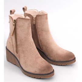 Meyer Beige Keilstiefeletten - Inello