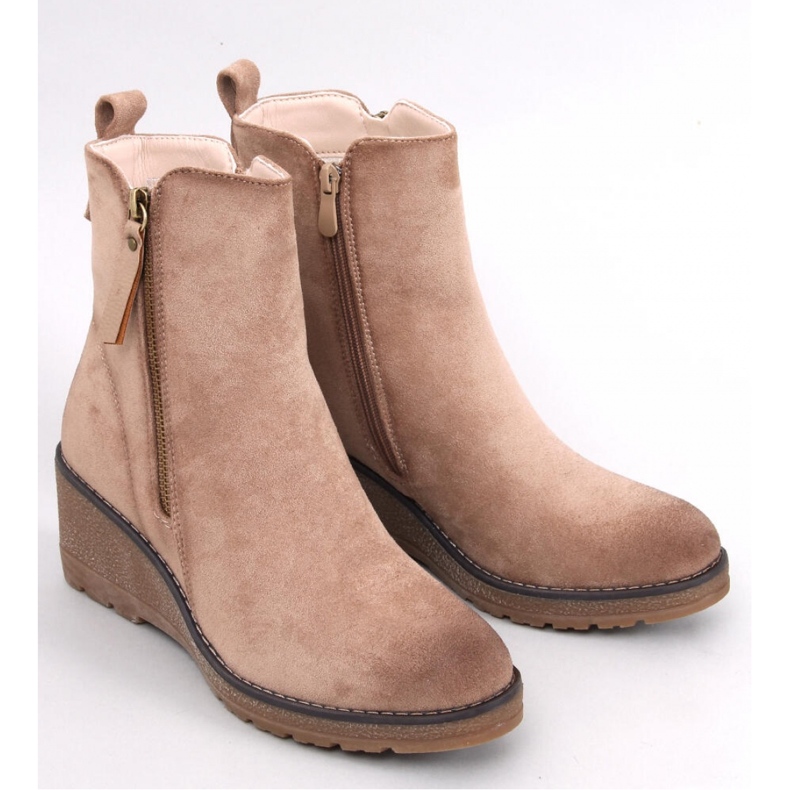 Meyer Beige Keilstiefeletten - Inello