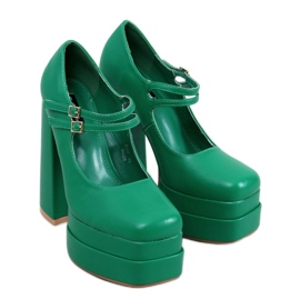 Loit Green Plateaupumps – Inello grün