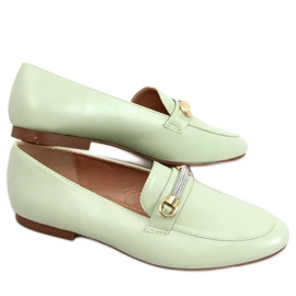 Gessa Green Damenmokassins – Inello grün