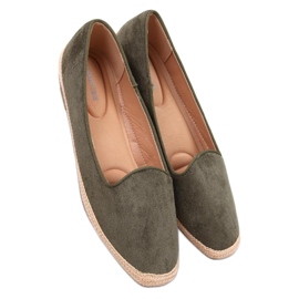 Damen-Ballett-Espadrilles Ballot Olive - Inello grün