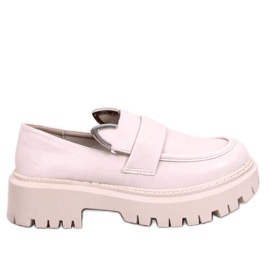 Bunnies Beige Plateau-Loafer mit Ohren – Inello