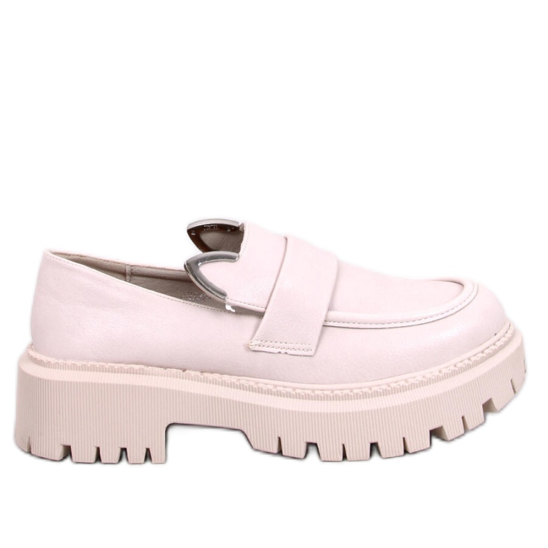 Bunnies Beige Plateau-Loafer mit Ohren – Inello