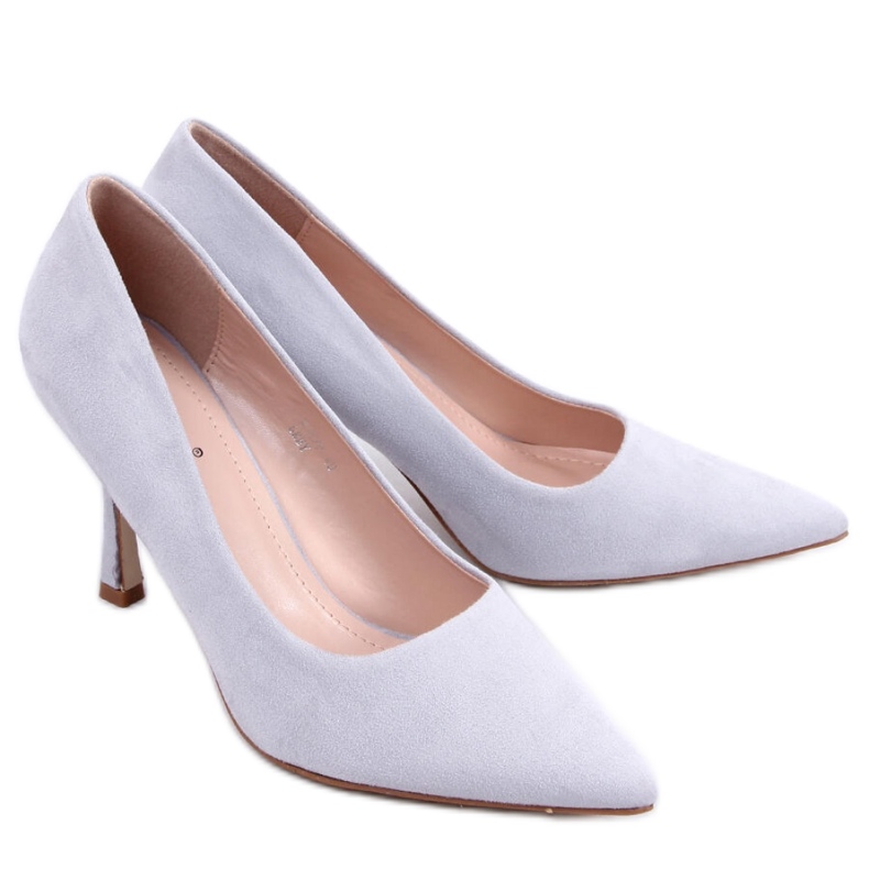 Giorgia Grey Wildleder-High-Heels für Damen – Inello grau