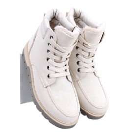 Germano Beige isolierte Trapperstiefel – Inello