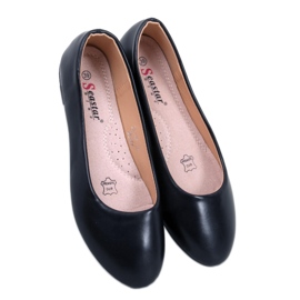 Ballerinas mit Ledereinsatz Tova Black - Inello schwarz