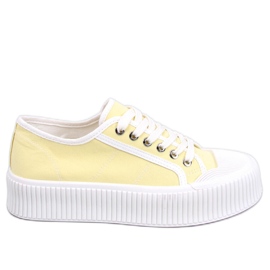 Damen-Plateau-Sneaker Dors Yellow - Inello gelb