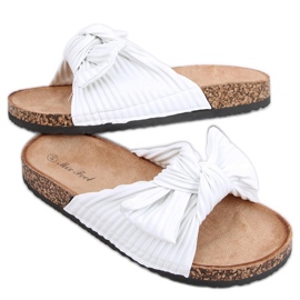 Moss White Kork-Flip-Flops-Sandale – Inello weiß