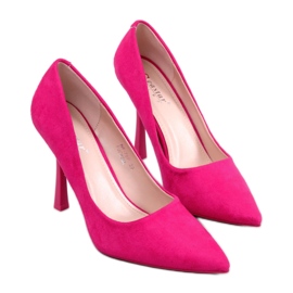 Camerin Fuchsia Wildleder-High-Heels für Damen – Inello rosa