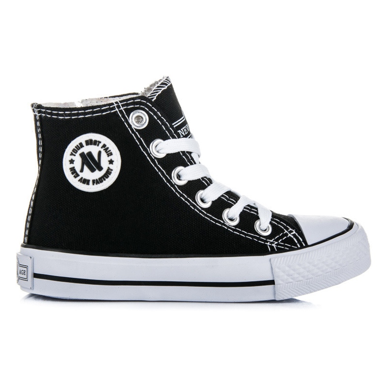 New Age Kinder-Turnschuhe schwarz