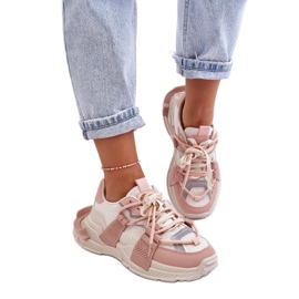 Step in style Sportschuhe Modell Chillout! BL357P Beige/Pink – Treten Sie ein mit Stil