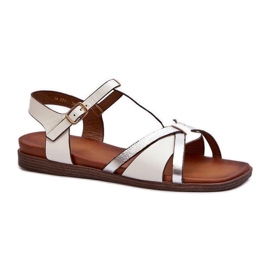Step in style Sandalen Modell Sergio Leone SK071H Weiß – Treten Sie ein mit Stil