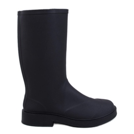 Matte Gummistiefel für Damen von Meness Black schwarz