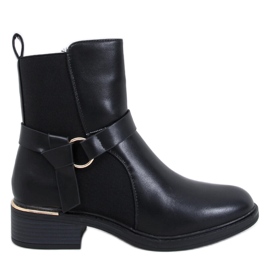 Averill Black Damen-Chelsea-Stiefel aus Vollnarbenleder schwarz