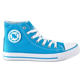 New Age Gebundene hohe Sneakers blau