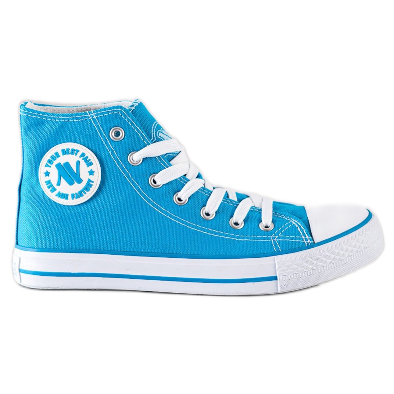 New Age Gebundene hohe Sneakers blau