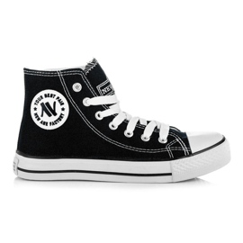 New Age Gebundene hohe Sneakers schwarz