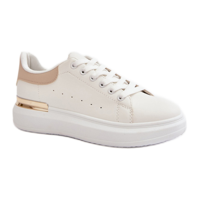 Step in style Sneakers Modell Nevelena JDJ-18 Weiß/Beige – Treten Sie ein mit Stil
