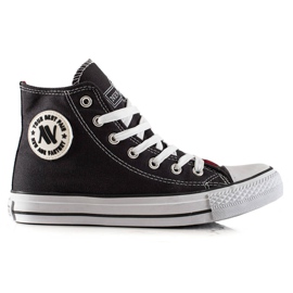 New Age Gebundene hohe Sneakers grau