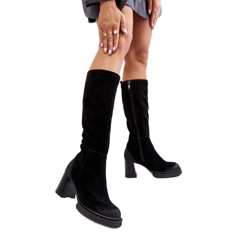 Step in style Stiefel Modell Lemar Ceraxa 70133 Schwarzes Wildleder – Treten Sie ein mit Stil