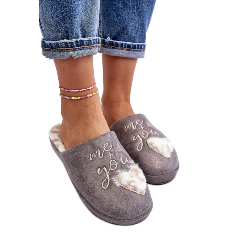 Step in style Hausschuhe Modell Geraja MD6003 Grau – Treten Sie mit Stil ein