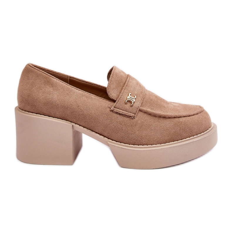 PS1 Beige Damenschuhe mit hohen Absätzen