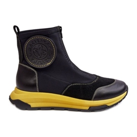 Maciejka Schwarze Damenstiefeletten