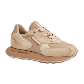 Big Star Beige Plateau-Sportschuhe