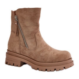 SP259 Beige Stiefel