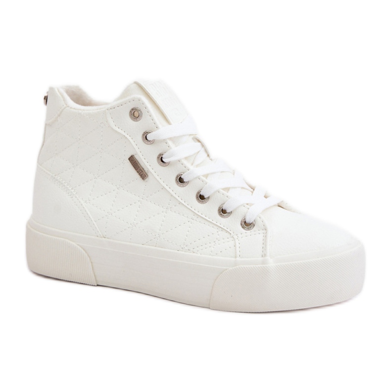 Isolierte Big Star White Damen-Sneaker weiß