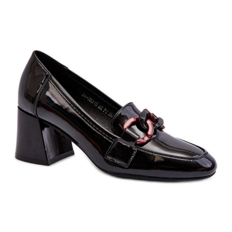 Damen-Pumps mit hohem Absatz Schwarz/Rosa