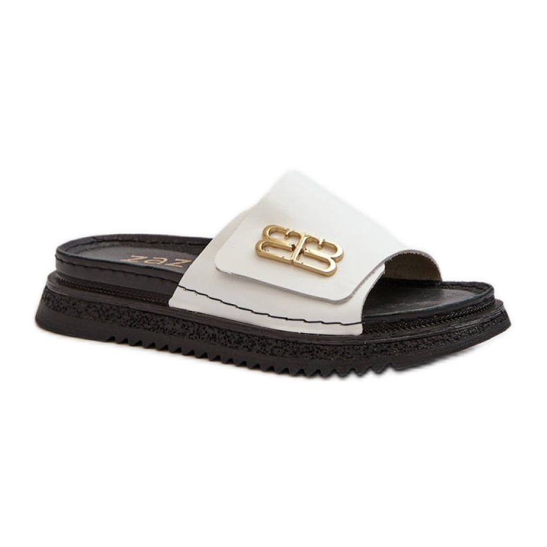 Weiße Plateau-Flip-Flops für Damen von Zazoo