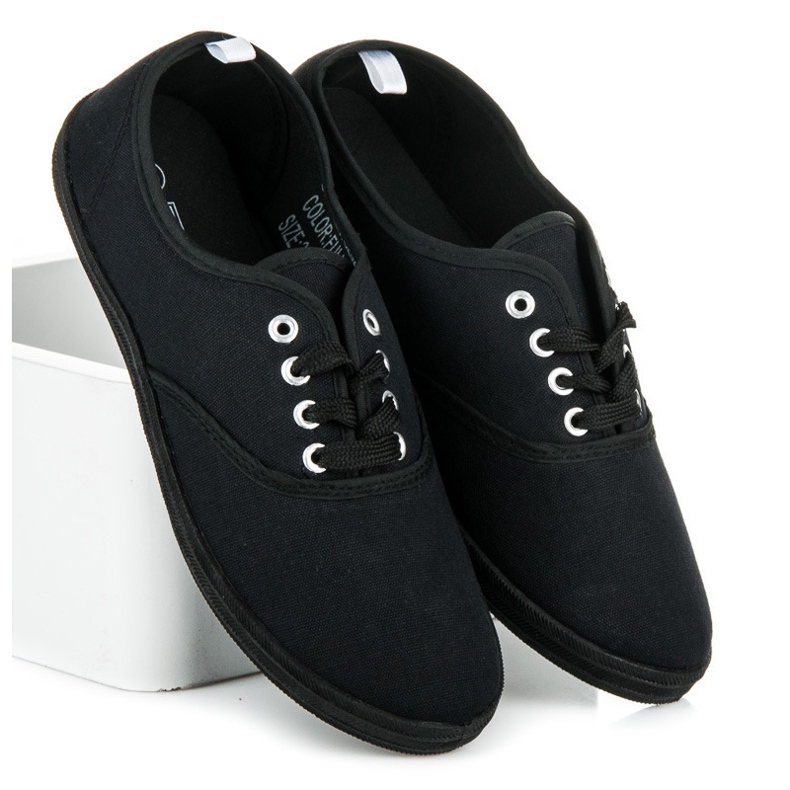 New Age Sneaker zum Schnüren schwarz