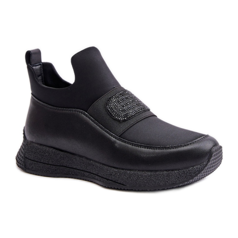 ARTIKER Damen-Slip-On-Sportschuhe Schwarz