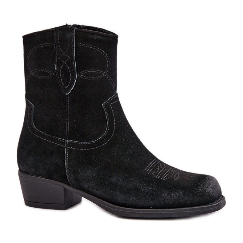 Sergio Leone Schwarze Cowboystiefel für Damen