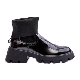 Step in style Chelsea-Stiefel Modell Pavo DES925M Black Lakier – Treten Sie ein mit Stil schwarz