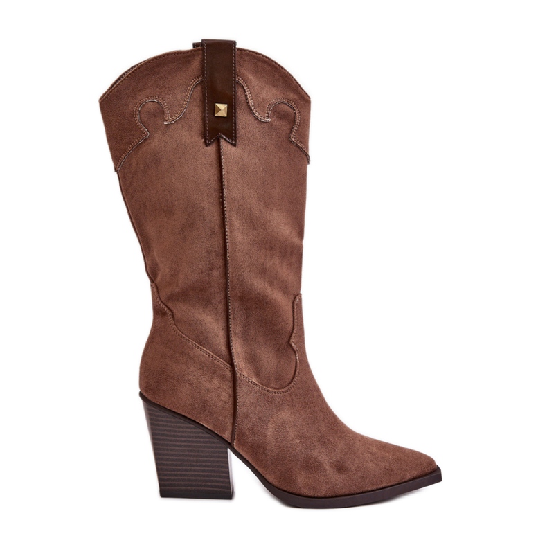 Braune Cowboystiefel für Damen