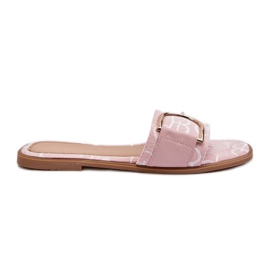 Damen-Flip-Flops mit rosa Verzierung