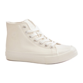 Isolierte Big Star White Damen-Sneaker weiß