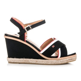 Vices Damensandalen auf High Heels schwarz