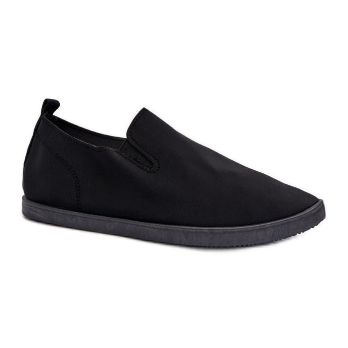 Schwarze Slip-On-Sneaker für Damen