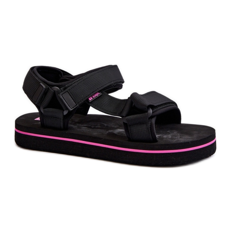 Damen-Plateausandalen von Lee Cooper in Schwarz